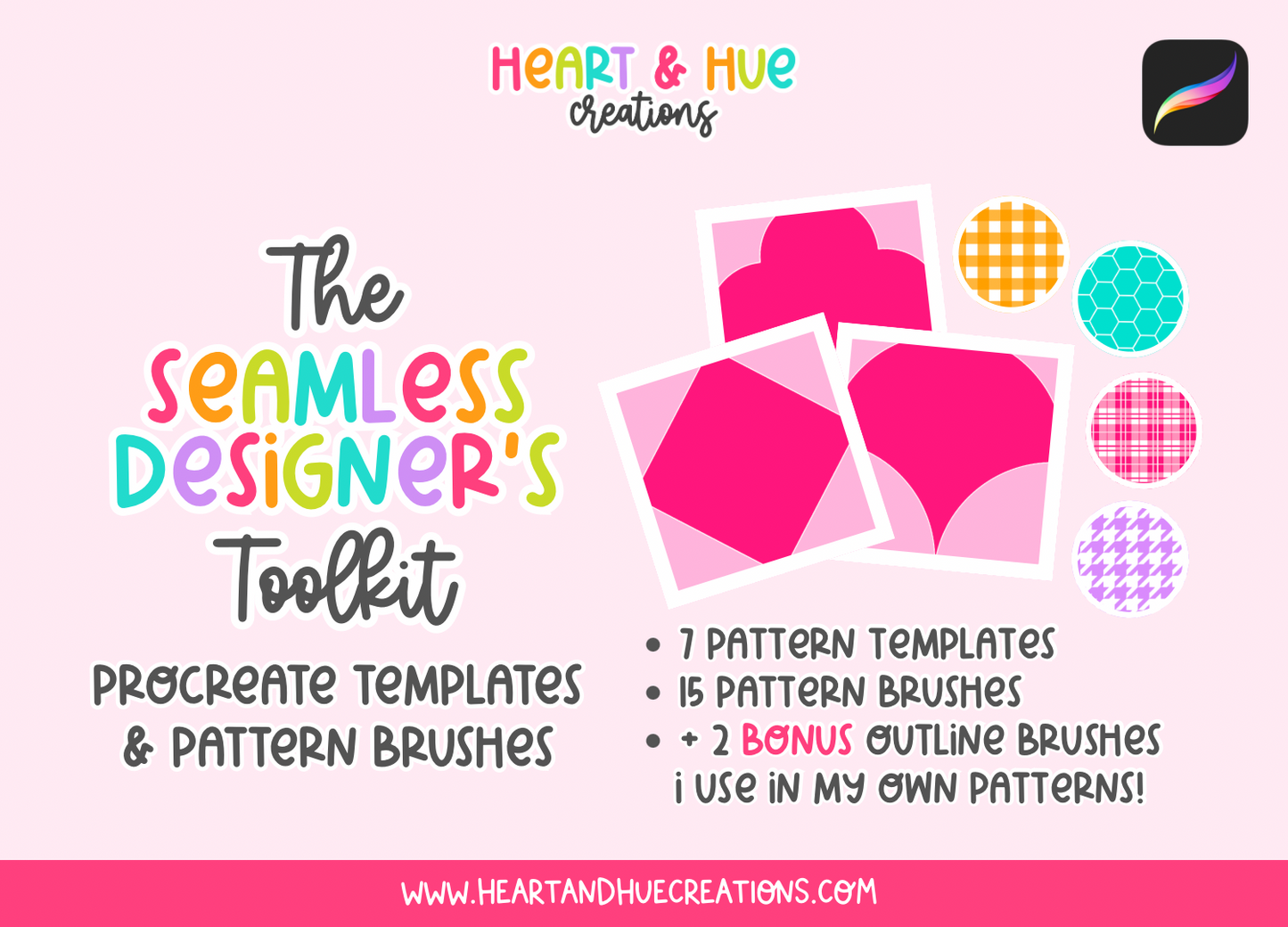 Procreate Seamless Designer’s Toolkit - Templates & Brushes