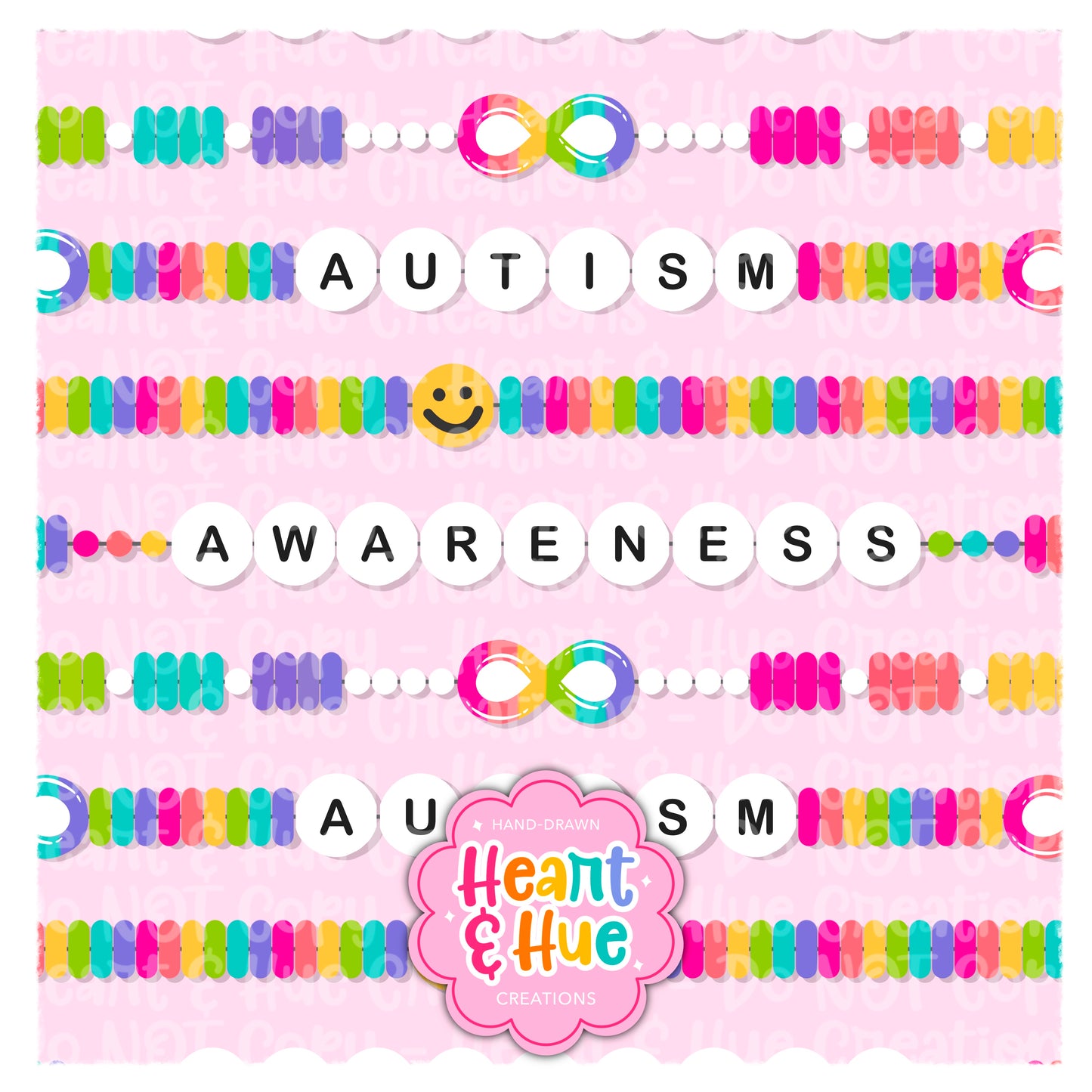 Autism Awareness Bracelets (Pink)
