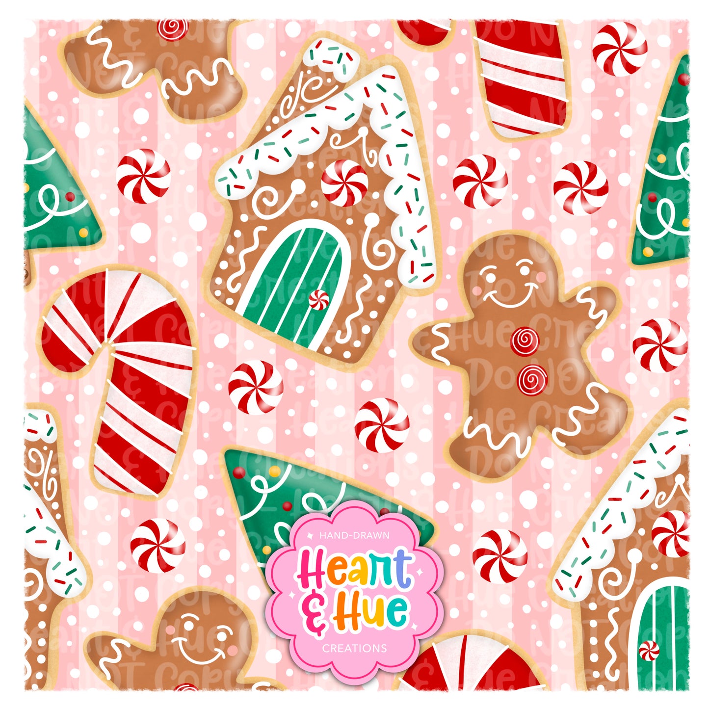 Christmas Cookies Seamless - Red