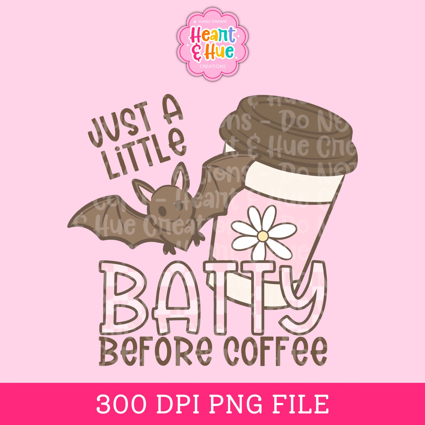 Batty Before Coffee PNG