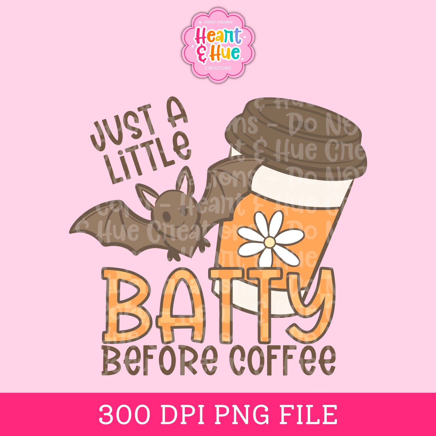 Batty Before Coffee PNG