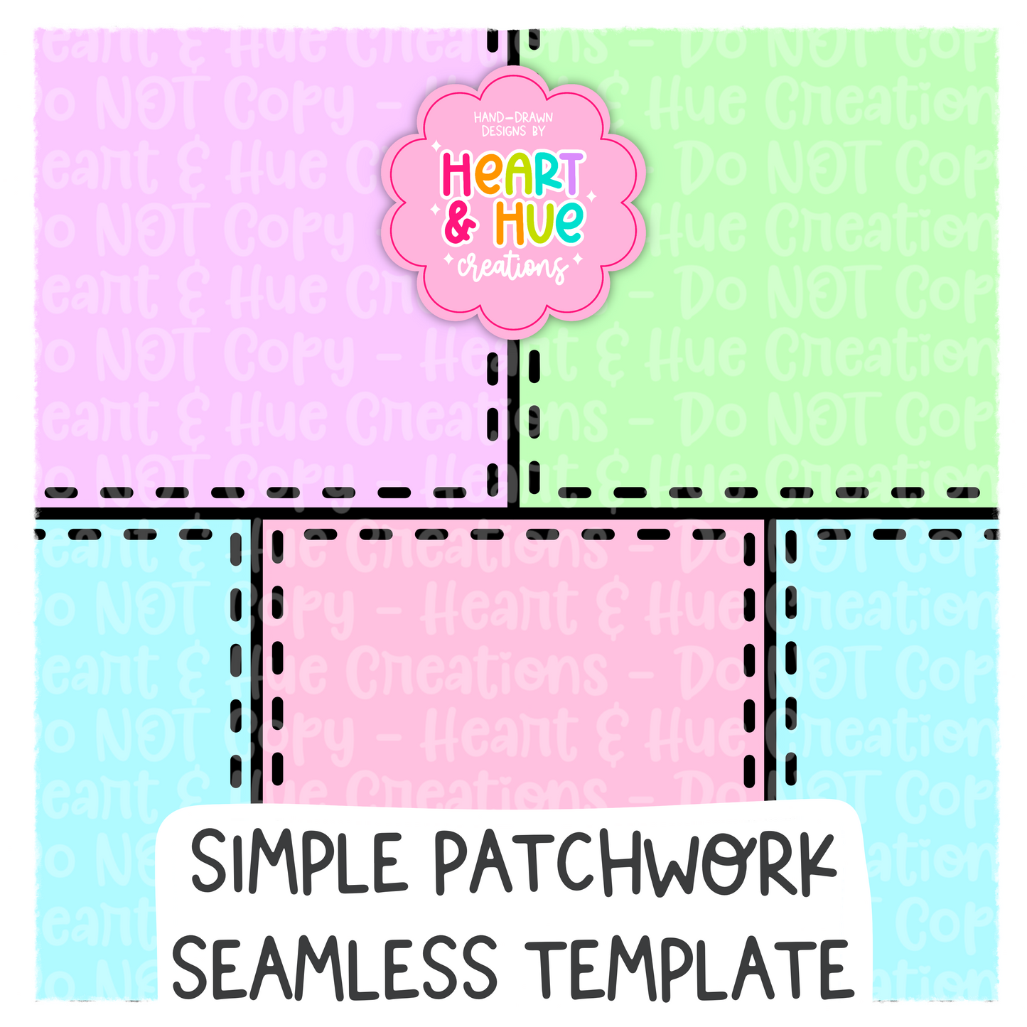 Simple Quilt Seamless Procreate Template