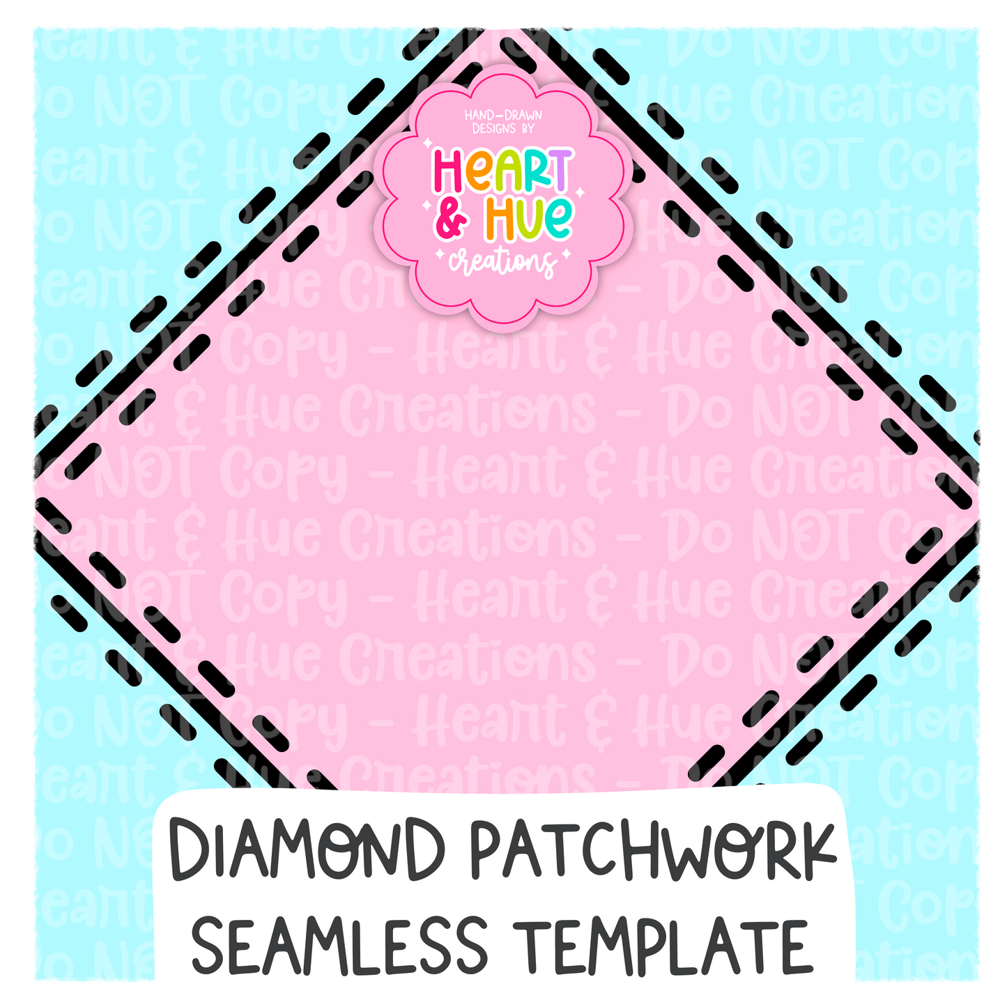 Diamond Quilt Seamless Procreate Template