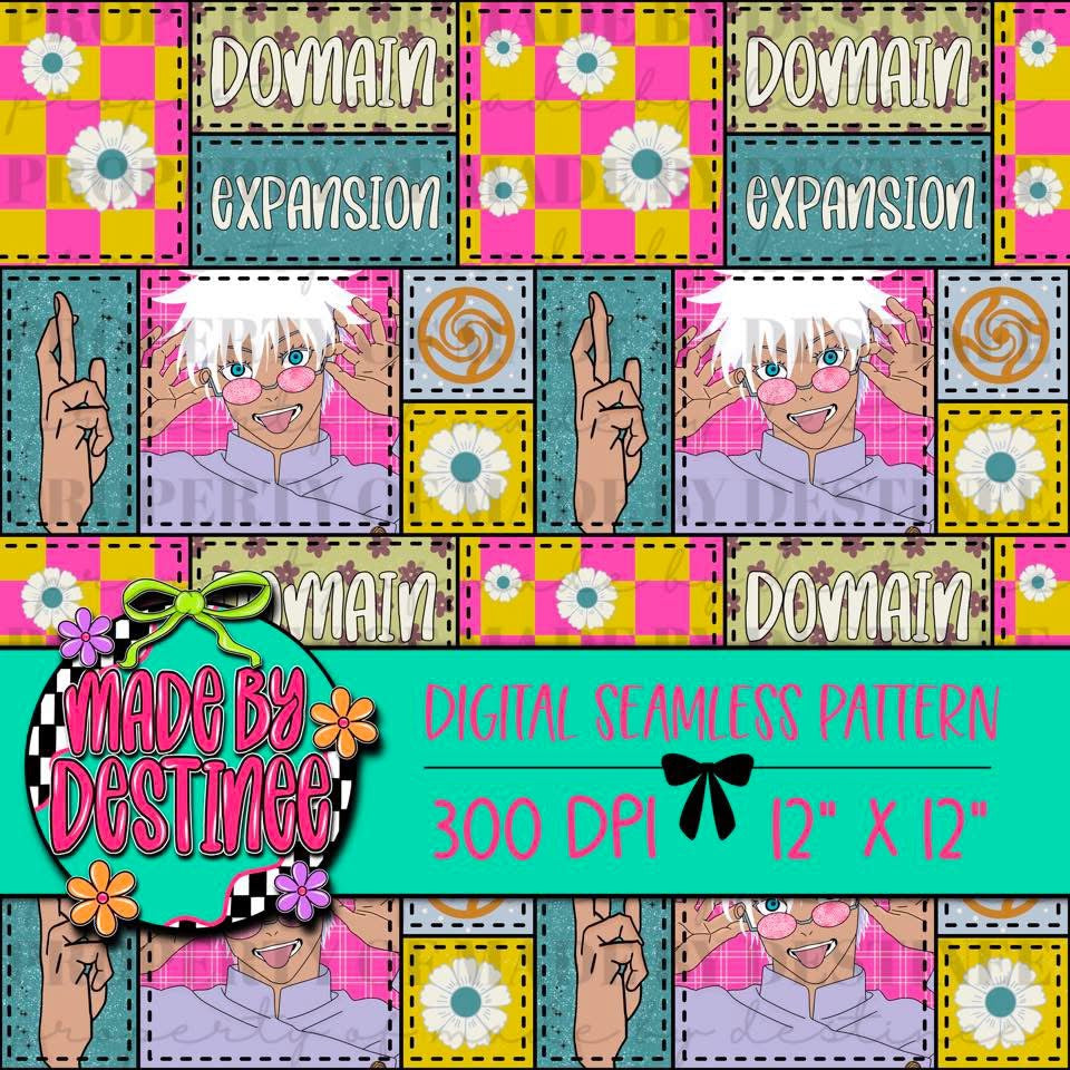 7 Patch Quilt Seamless Procreate Template