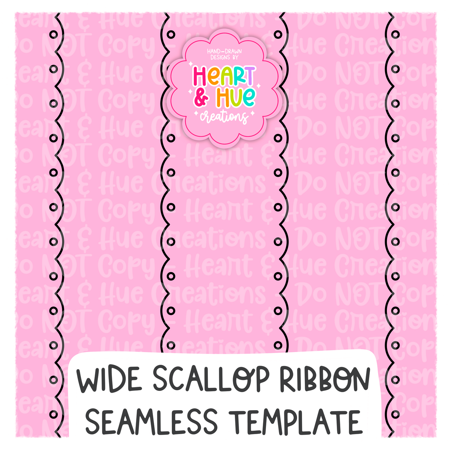 Wide Ribbon Seamless Procreate Template