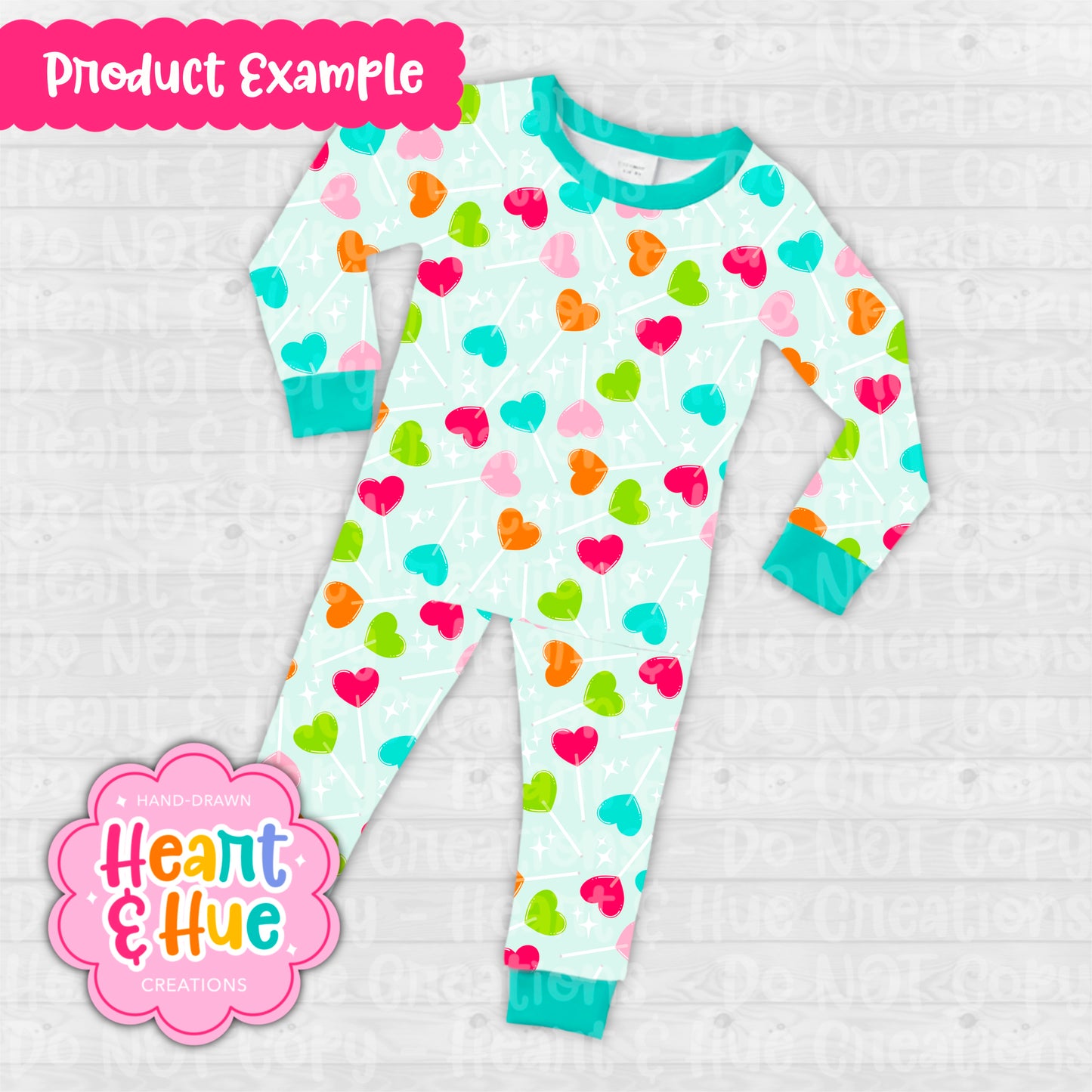 Heart Lollipops Seamless