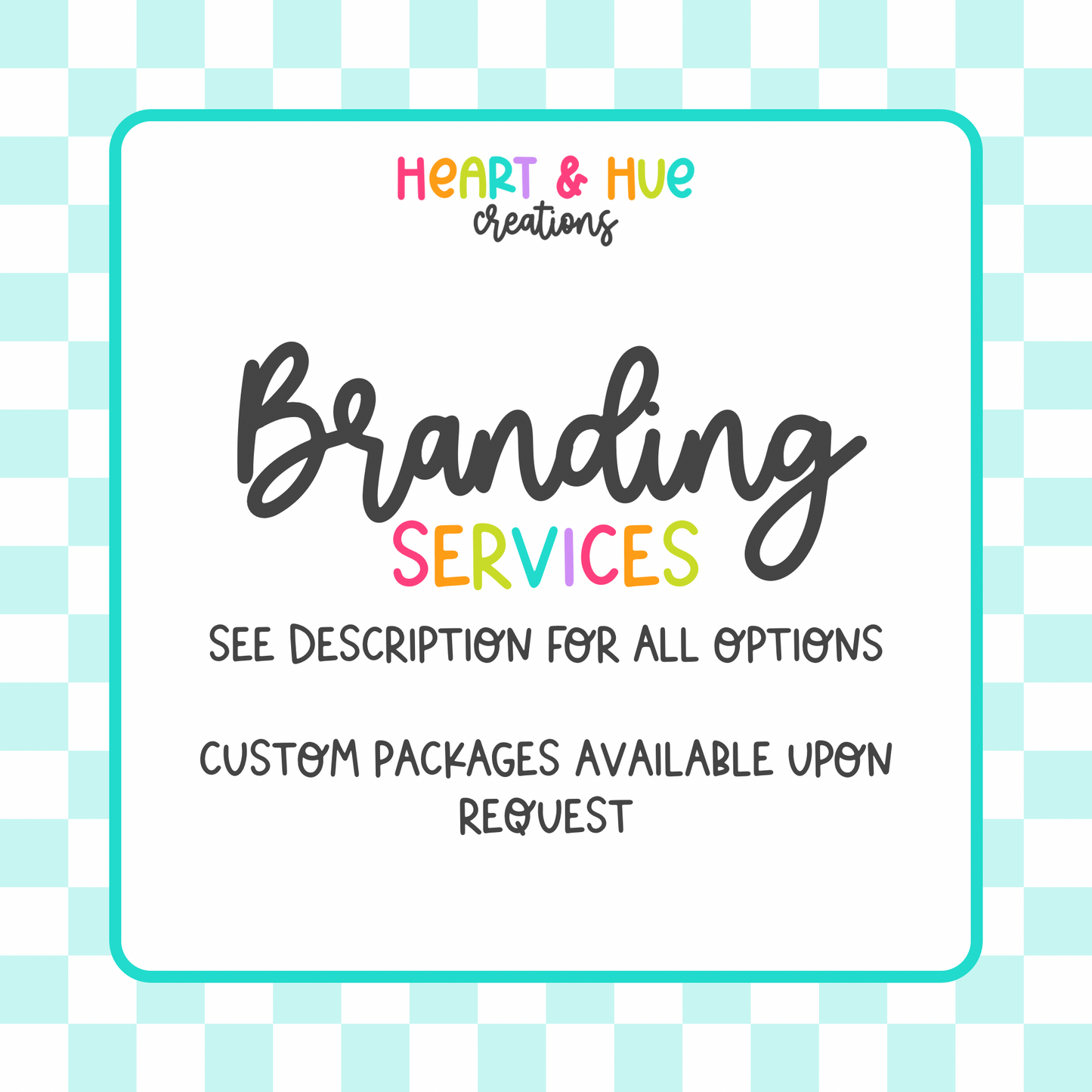 Branding Services / Add Ons