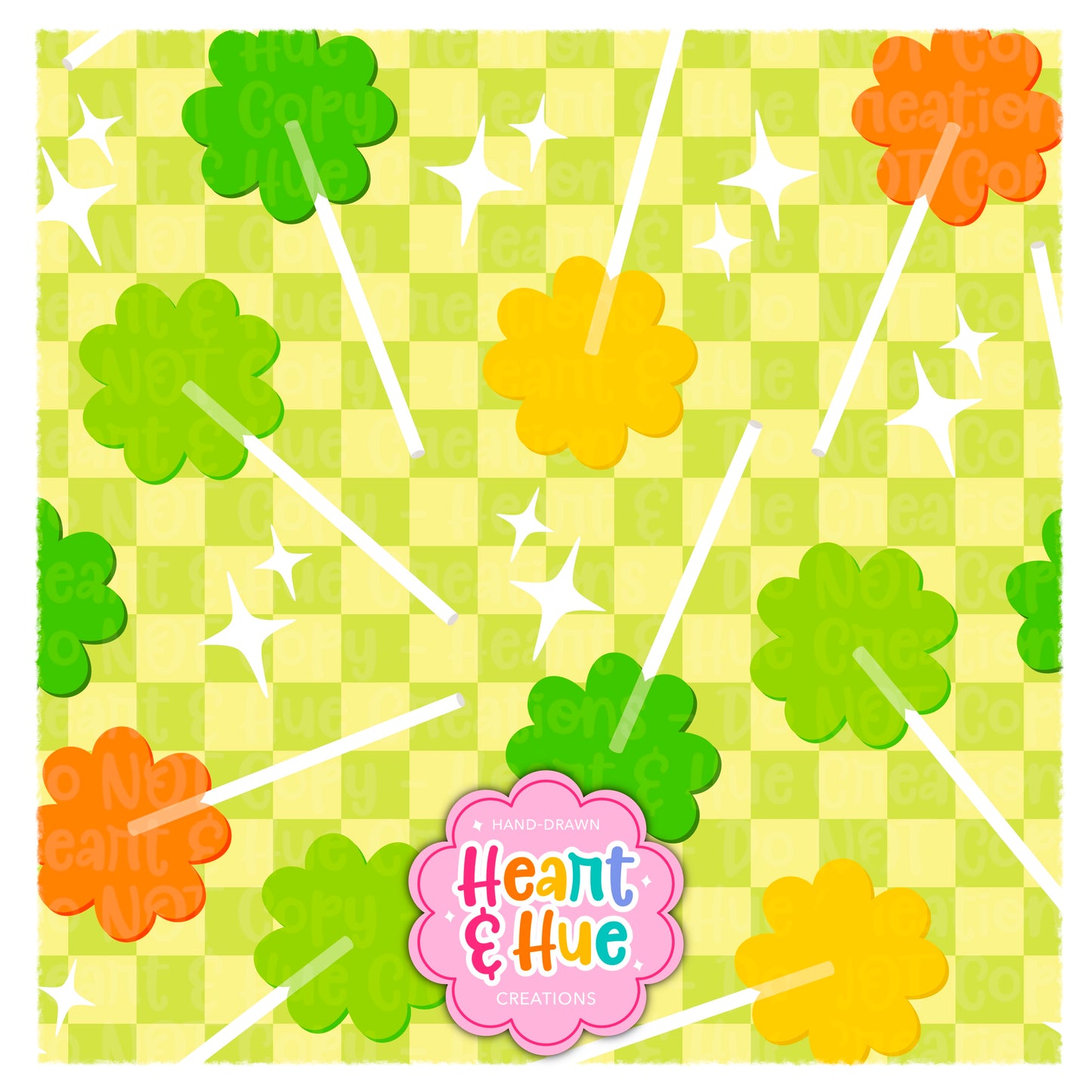 St Patricks Day Lollipops Seamless