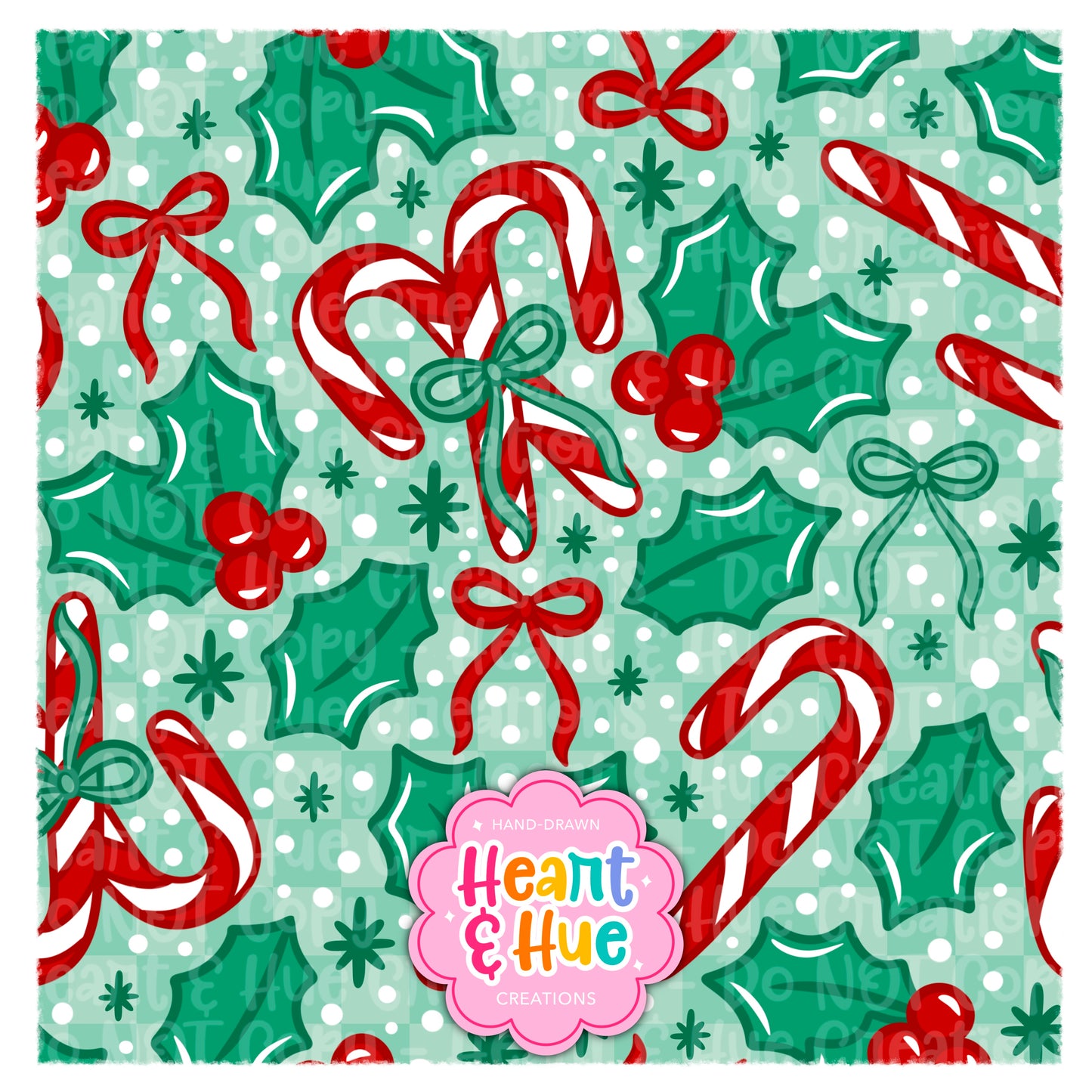 Sweet Holly Seamless (Red Version)