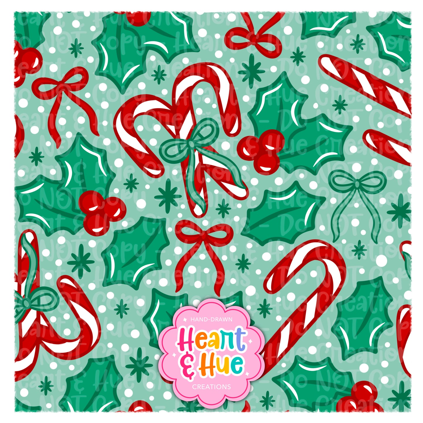 Sweet Holly Seamless (Red Version)