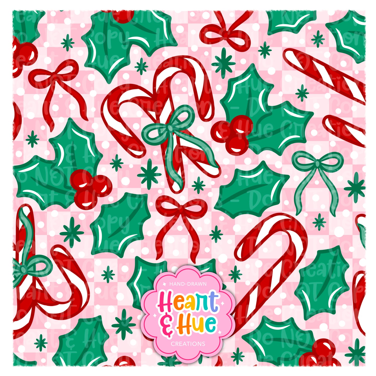 Sweet Holly Seamless (Red Version)