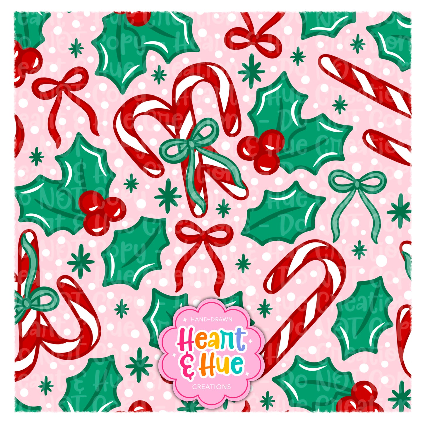 Sweet Holly Seamless (Red Version)