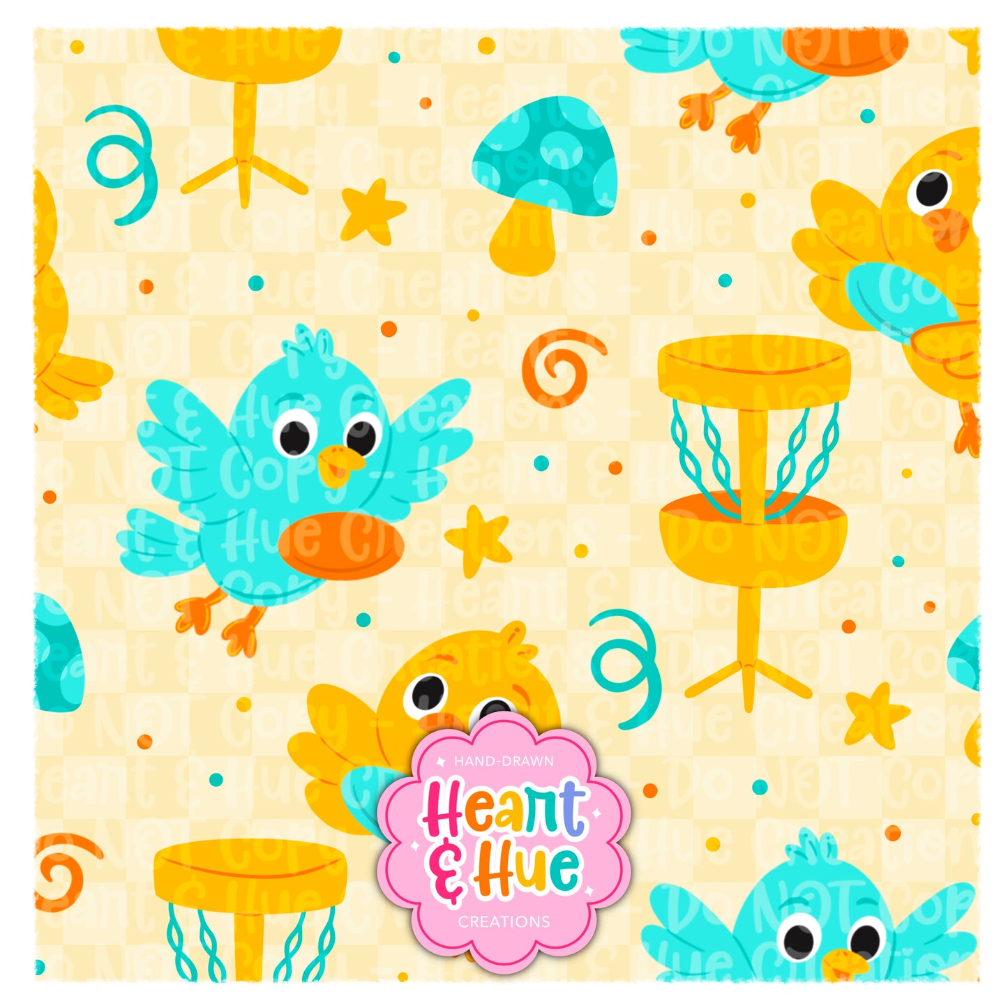 Just Here for the Birdies - Yellow