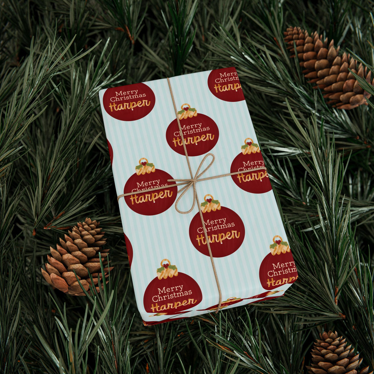 Personalized Christmas Gift Wrap