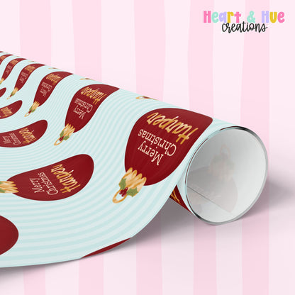 Personalized Christmas Gift Wrap
