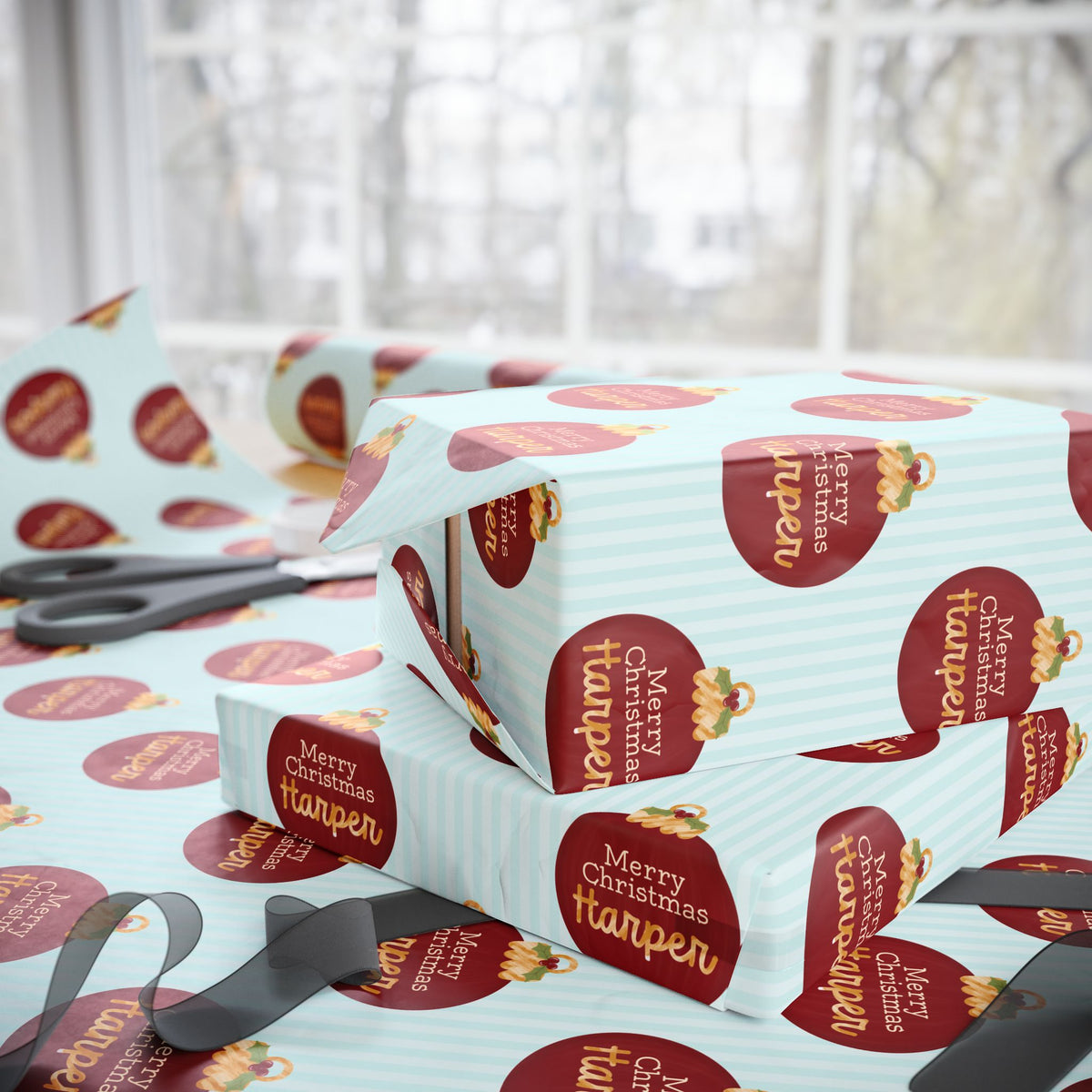 Personalized Christmas Gift Wrap