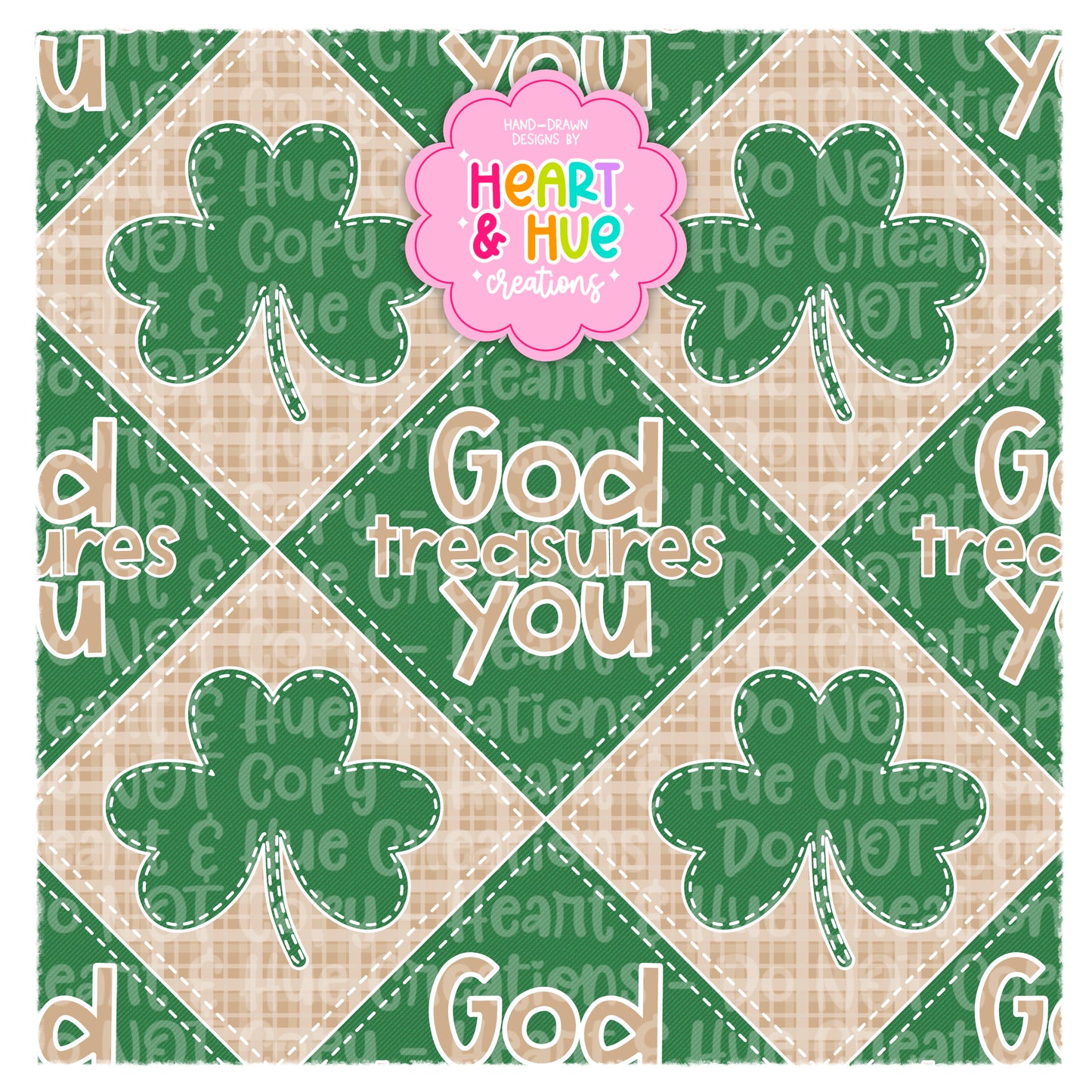 God Treasures You - St.Patty Faith Based Collab with Clay Rose Designs