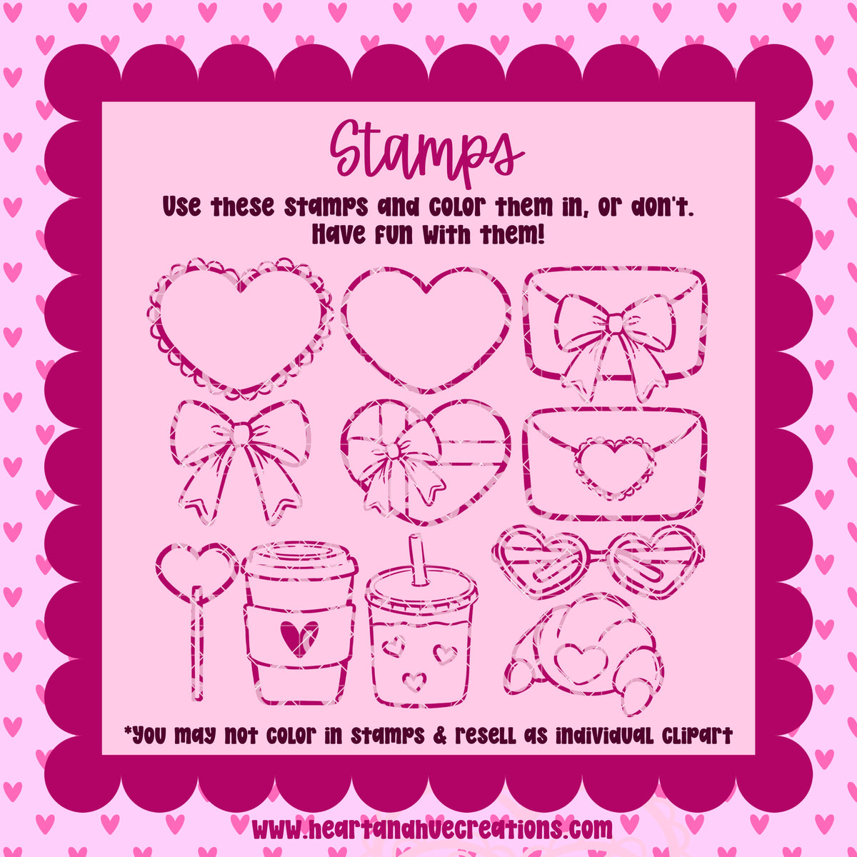 Procreate Coffee Dates Pattern Kit -  Templates, Brushes & Stamps