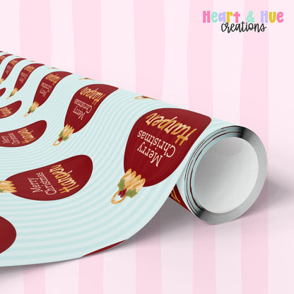 Personalized Christmas Gift Wrap