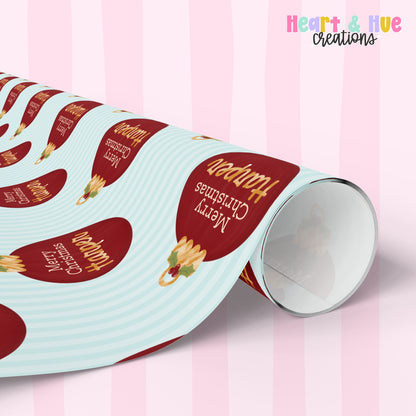 Personalized Christmas Gift Wrap