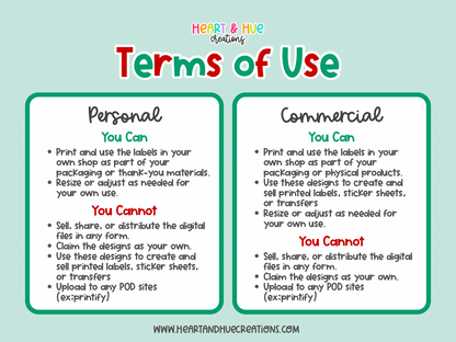 Christmas Thermal Label Canva Templates