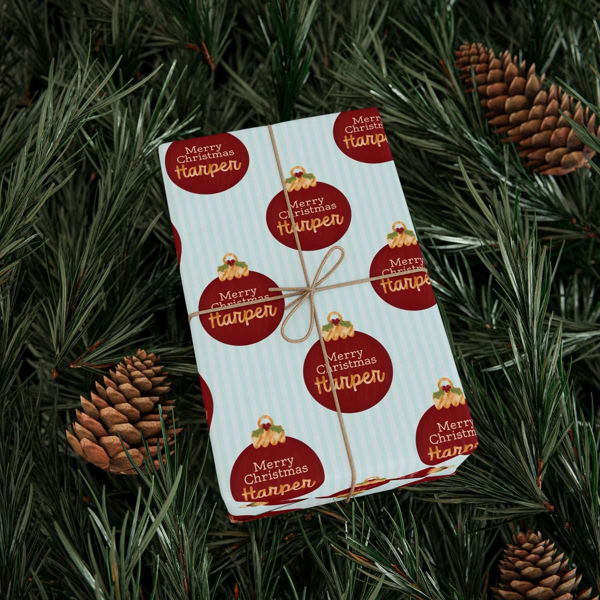 Personalized Christmas Gift Wrap
