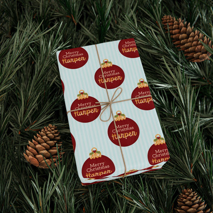 Personalized Christmas Gift Wrap