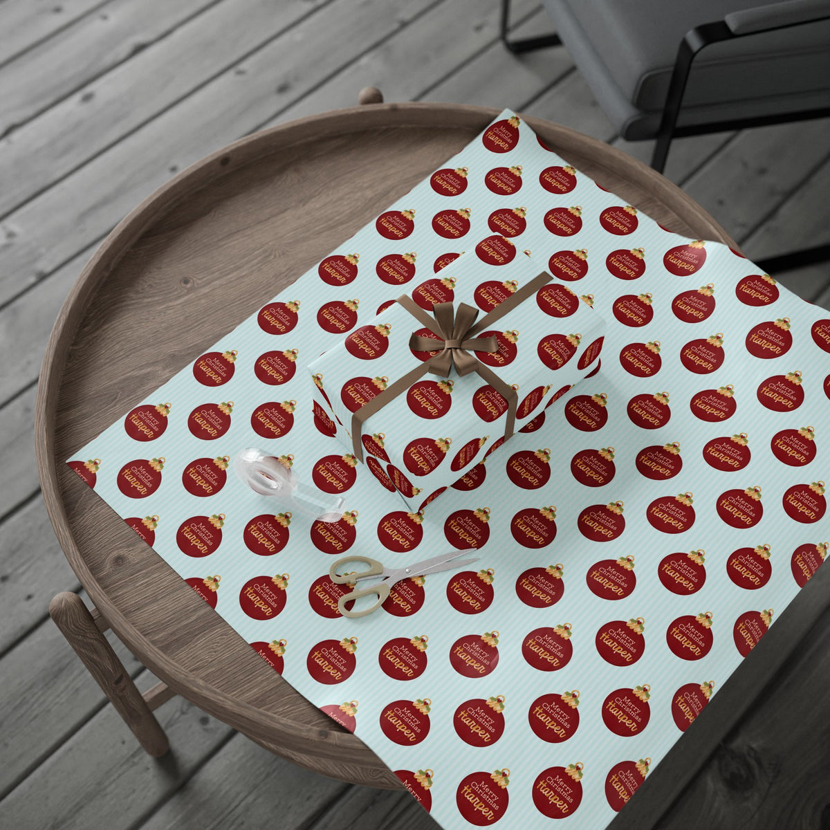 Personalized Christmas Gift Wrap