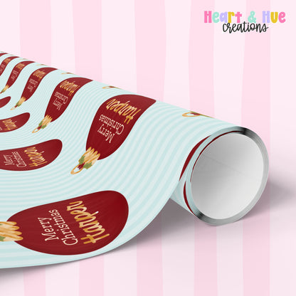 Personalized Christmas Gift Wrap