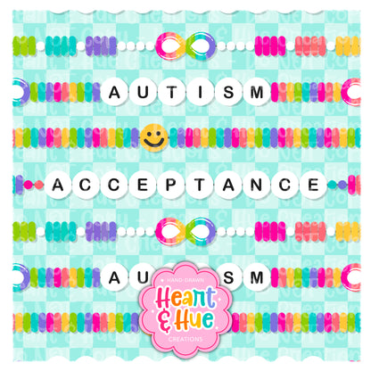 Autism Acceptance Bracelets (Pink)