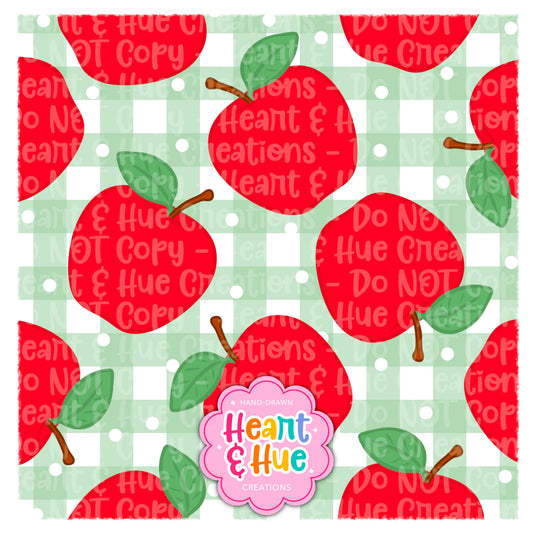 Apple Gingham Seamless