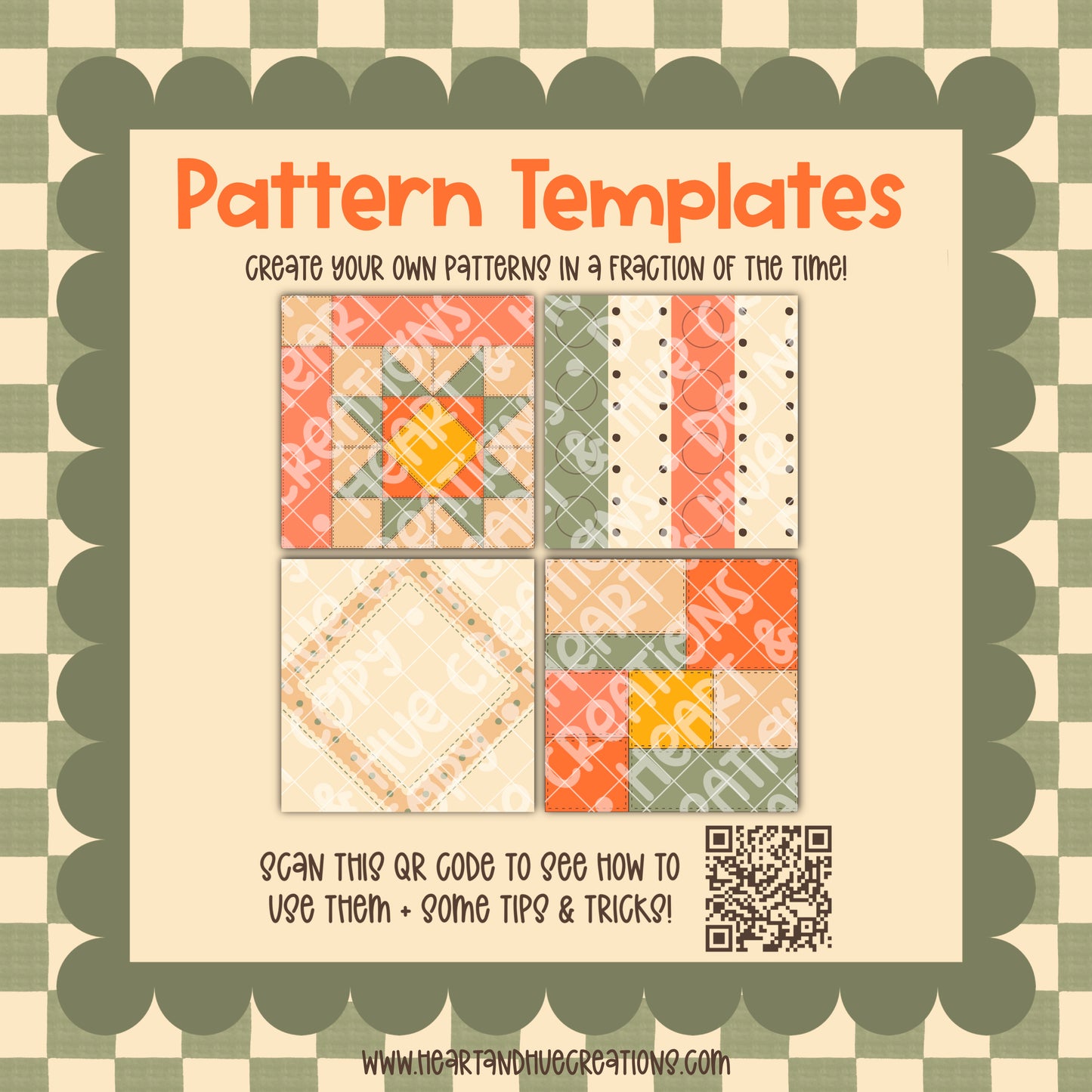 Procreate Autumn Vibes Pattern Kit -  Templates, Brushes & Stamps