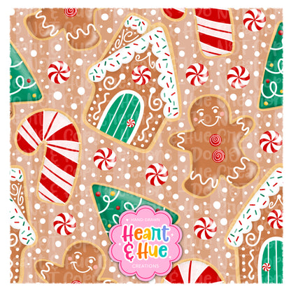 Christmas Cookies Seamless - Red