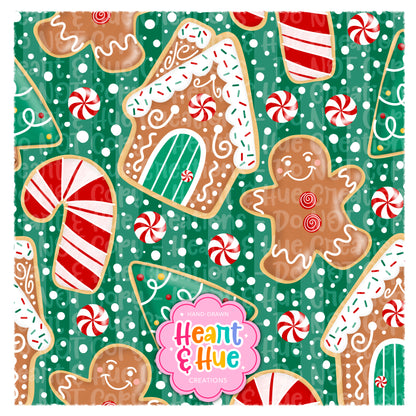 Christmas Cookies Seamless - Red