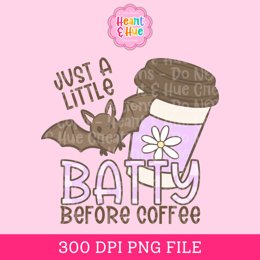 Batty Before Coffee PNG