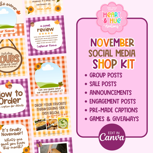 November Social Media/Group Kit