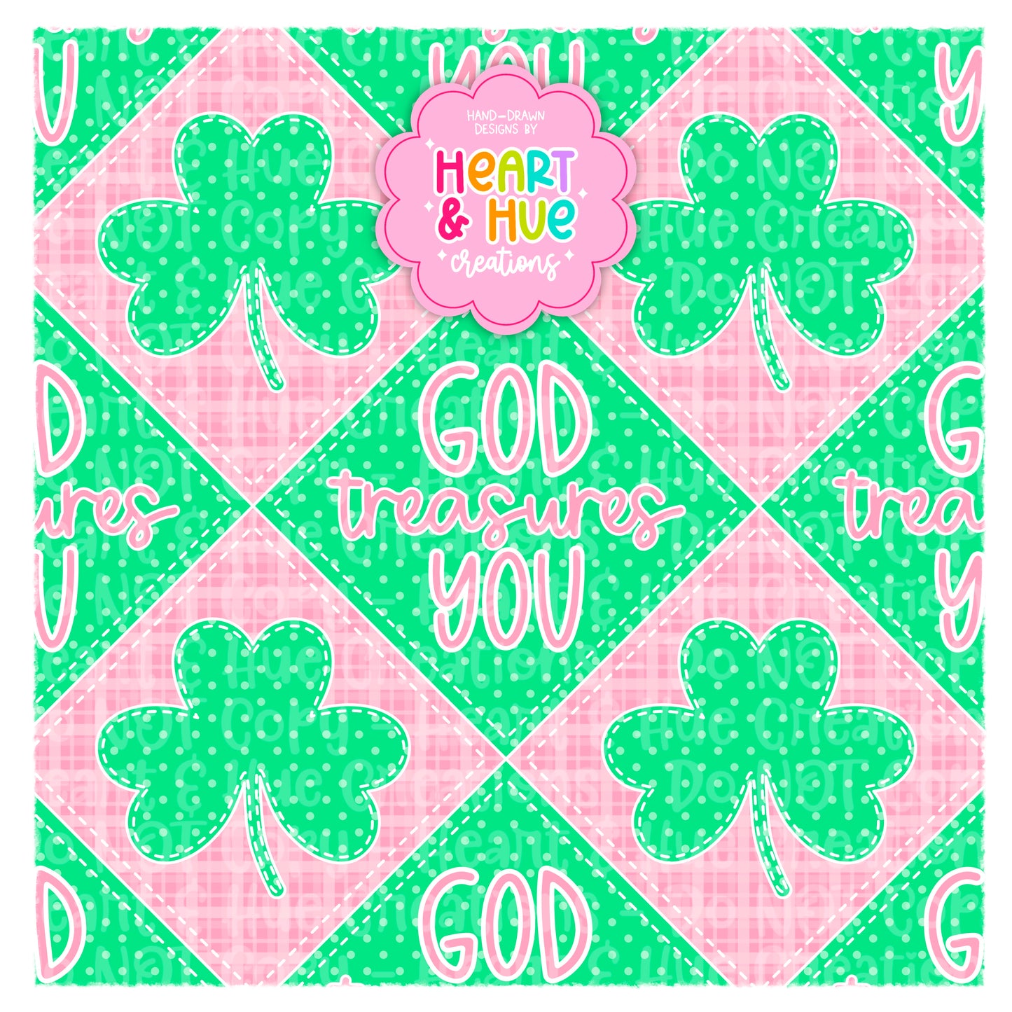 God Treasures You - St.Patty Faith Based Collab with Clay Rose Designs