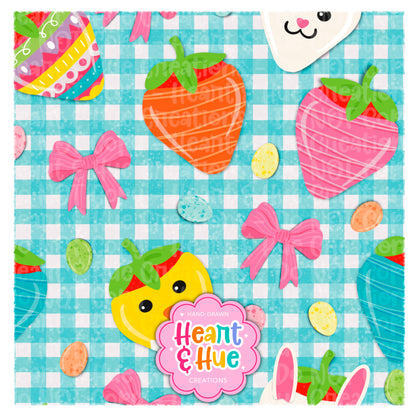 Easter Strawberries Seamless