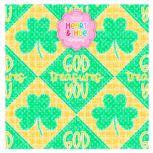 God Treasures You - St.Patty Faith Based Collab with Clay Rose Designs