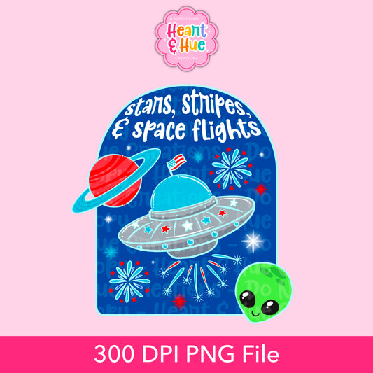 Stars, Stripes & Space Flights PNG