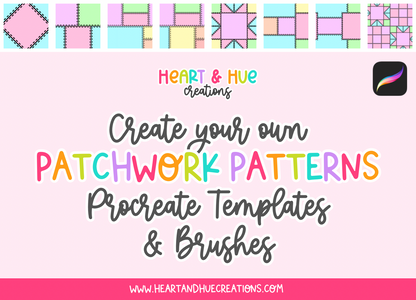 Procreate Patchwork Pattern Kit - Templates & Brushes
