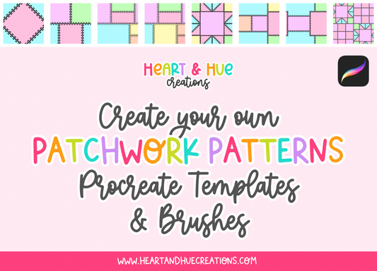 Procreate Patchwork Pattern Kit - Templates & Brushes