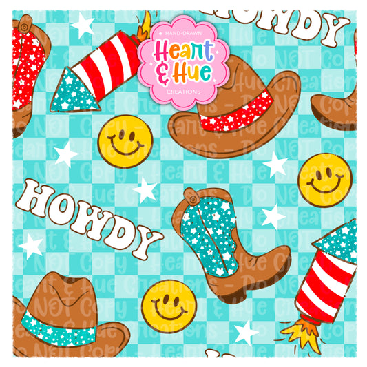 Howdy Fourth of July Seamless