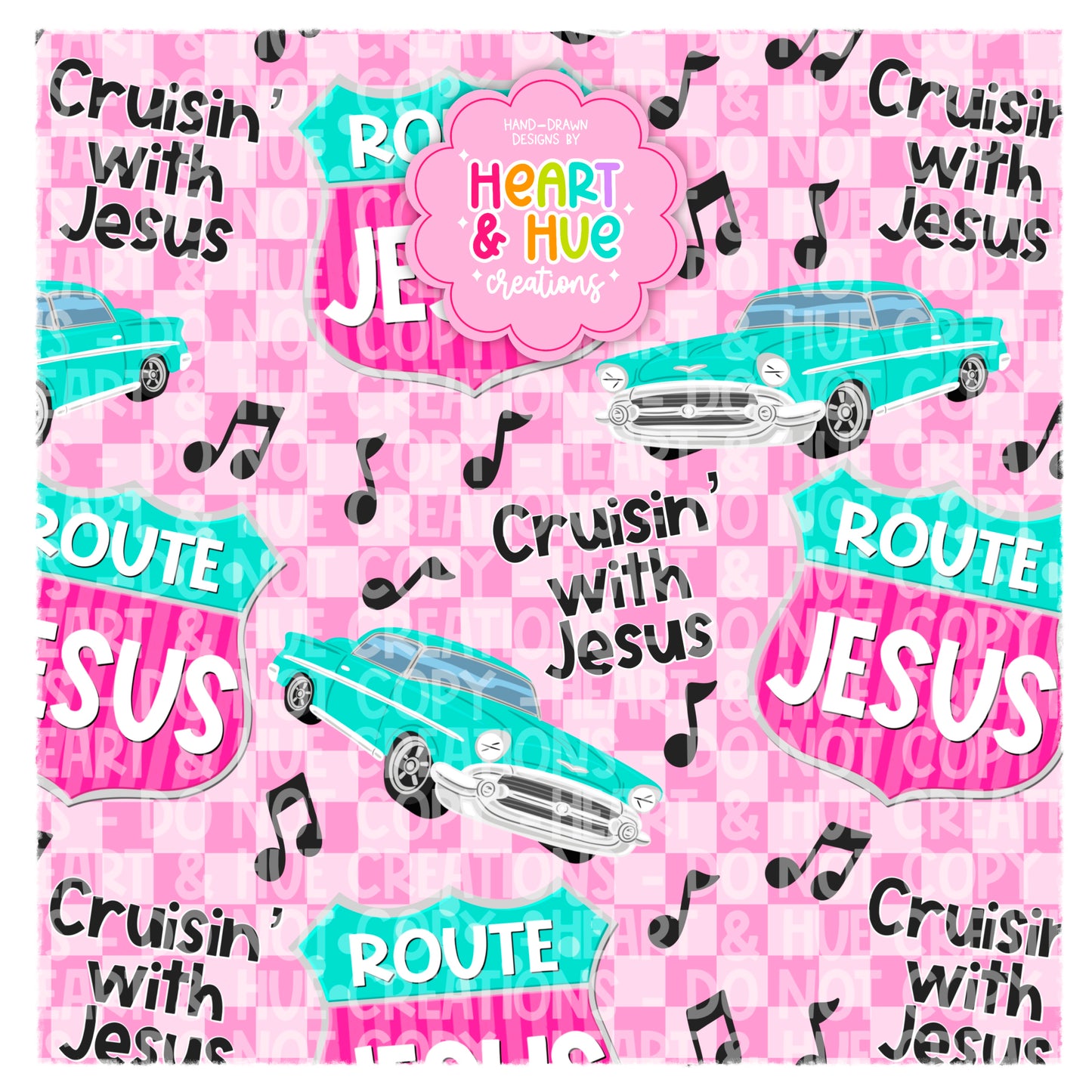 Cruisin’ with Jesus - Faith Based - Seamless
