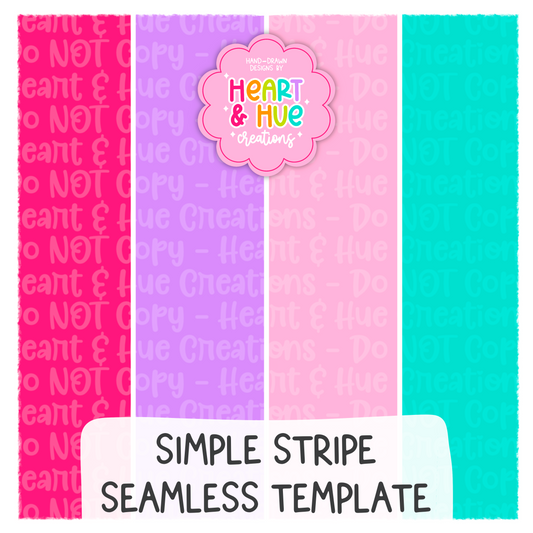 Simple Stripe Seamless Procreate Template