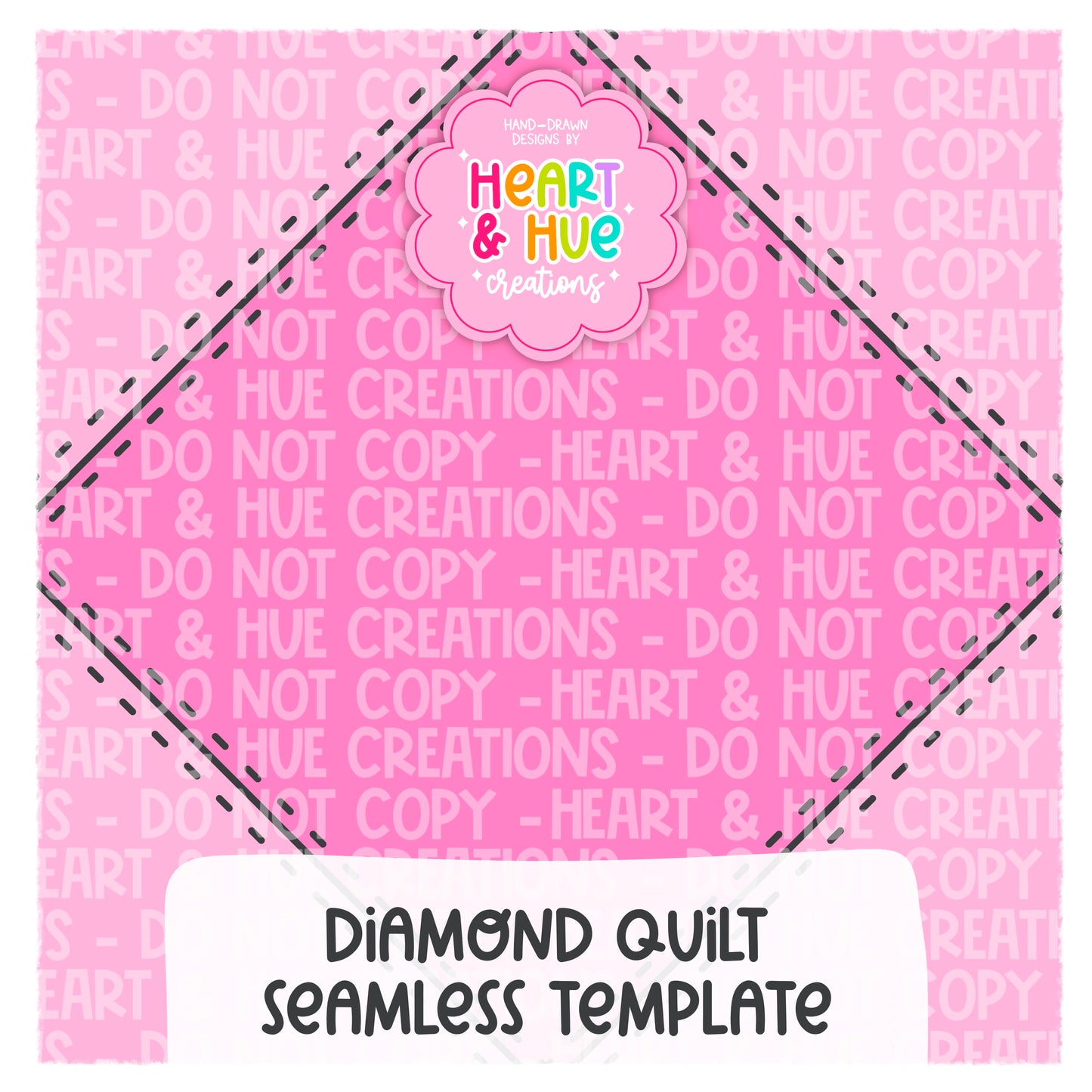 Diamond Quilt Seamless Procreate Template