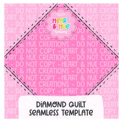 Diamond Quilt Seamless Procreate Template