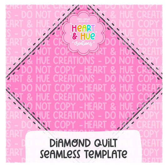 Diamond Quilt Seamless Procreate Template