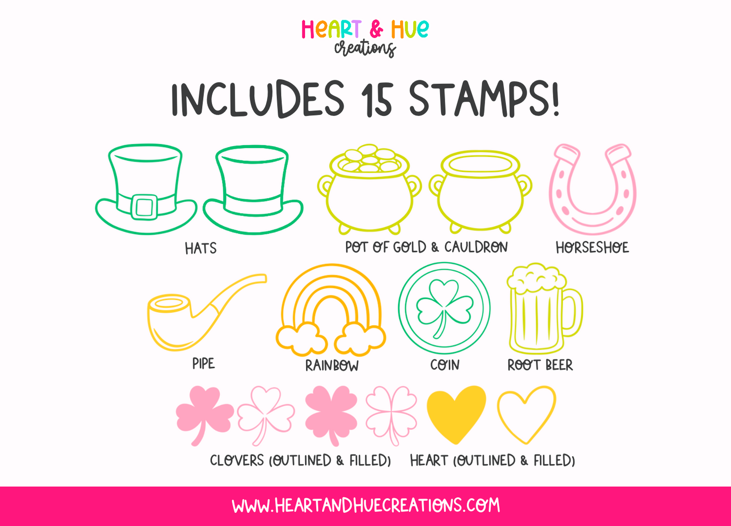 Procreate St.Patty Pattern Kit - Templates, Brushes & Stamps