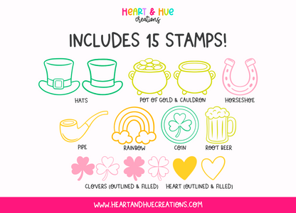 Procreate St.Patty Pattern Kit - Templates, Brushes & Stamps